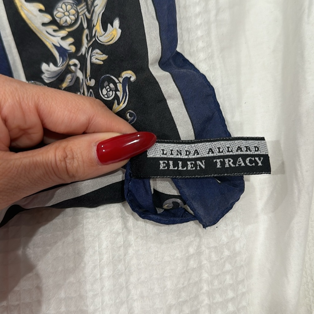 Ellen Tracy silk scarf - Picture 3 of 6
